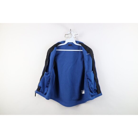Vintage 90s Nike Womens Medium Travis Scott Mini Swoosh Fleece Vest Jacket Blue - Picture 9 of 14